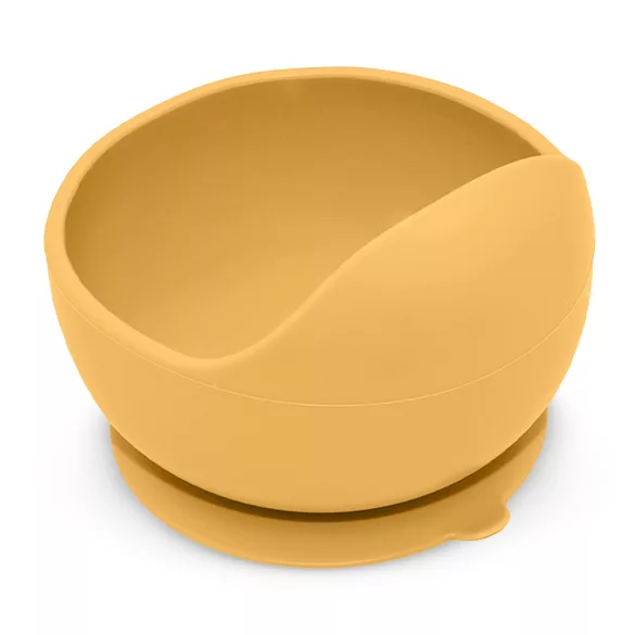Petite&Mars Silikónová miska s prísavkou, Take&Match, Intense Ochre, od 6 mesiacov