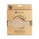 Petite&Mars Silikónový tanier s prísavkou Take&Match Velvet Latte 6m+