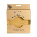Petite&Mars Silikónový tanier s prísavkou, Take&Match, Intense Ochre, 6 mesiacov+