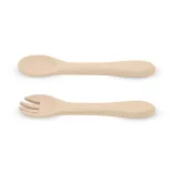Petite&Mars Silikónové príbory, TAKE&MATCH, Desert Sand, 6 mesiacov+