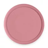 Petite&Mars Silikónový okrúhly tanier s priehradkami, Take&Match, Dusty Rose, od 6 mesiacov