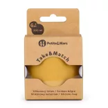 Petite&Mars Silikónový pohár, Take&Match, od 6 mesiacov, Intense Ochre