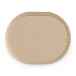 Petite&Mars Silikónový oválny tanier s priehradkami, Take&Match, Desert Sand, od 6 mesiacov