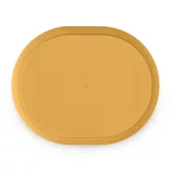 Petite&Mars Silikónový deliteľný oválny tanier, Take&Match, Intense Ochre, 6 mesiacov+