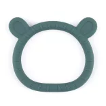 Petite&Mars Silikónový hryzátko, Teddy, Misty Green, od 0 mesiacov