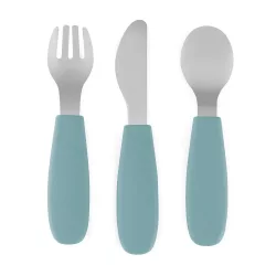   Petite&Mars Sada príborov z nehrdzavejúcej ocele Take&Match Frosted Sky 12m+
