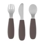 Petite&Mars Sada príborov z nehrdzavejúcej ocele Take&Match Bitter Cocoa 12m+