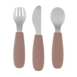 Petite&Mars Sada príborov z nehrdzavejúcej ocele Take&Match Velvet Latte 12m+