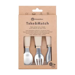   Petite&Mars Sada príborov z nehrdzavejúcej ocele Take&Match Desert Sand 12m+