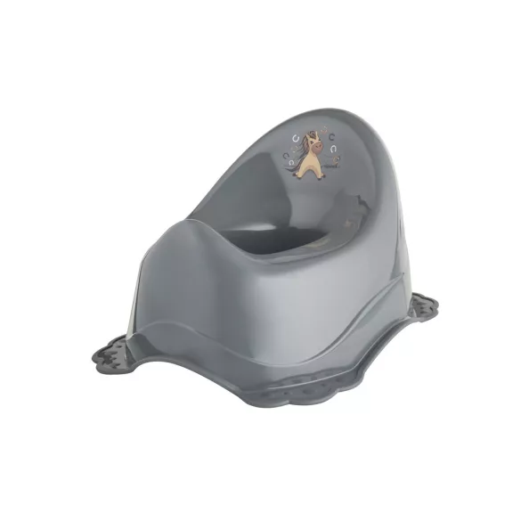Maltex Protiskluzová detská vanička s motívmi, koník, steel grey