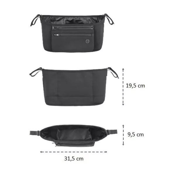 Petite&Mars Organizér do kočíka, s odnímateľným vreckom, Pocket Zip