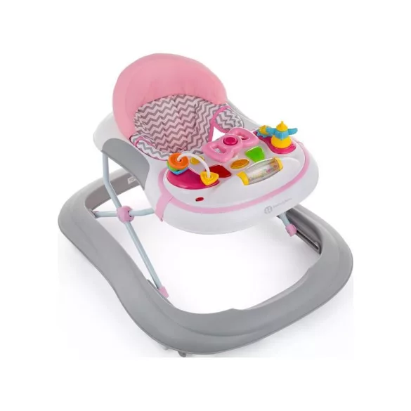 Petite&Mars detská hojdačka so zvukmi, Monty Chevron Pink