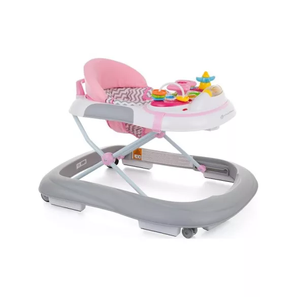 Petite&Mars detská hojdačka so zvukmi, Monty Chevron Pink