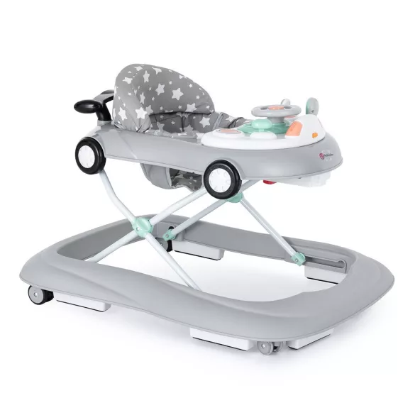 Petite&Mars Detská hojdačka so zvukom, Cabrio Grey