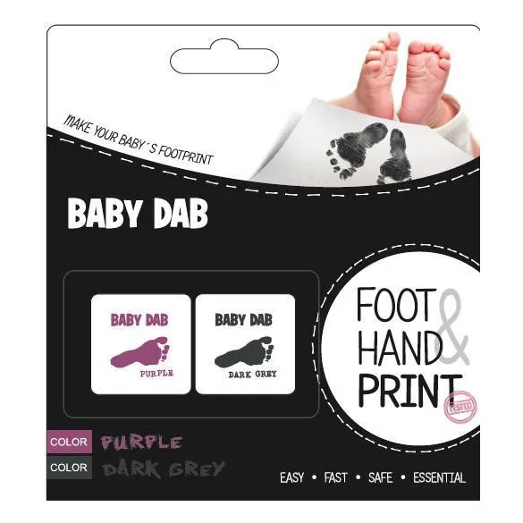 Baby Dab Tlačiareň na odtlačky, fialová+sivá