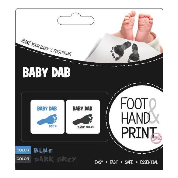 Baby Dab Tlačiareň na odtlačky, modrá+sivá
