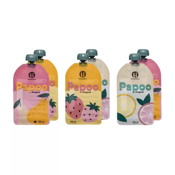 Petite&Mars Papoo Original vrecúško na detskú výživu, 6 ks