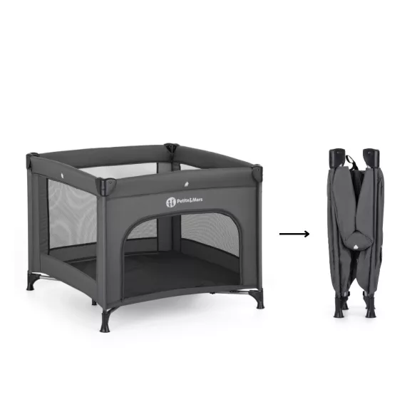 Petite&Mars detský kočík Nook Urban Charcoal Grey