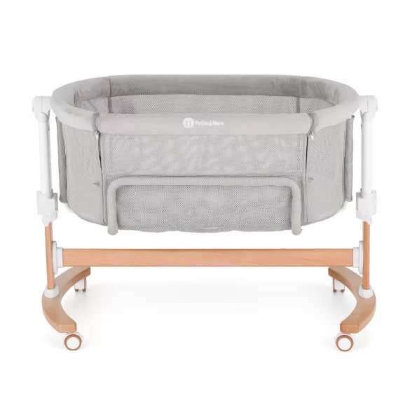 Petite&Mars Nastaviteľná detská postieľka s hojdacou funkciou Glory 2 v 1 – Mocha Beige