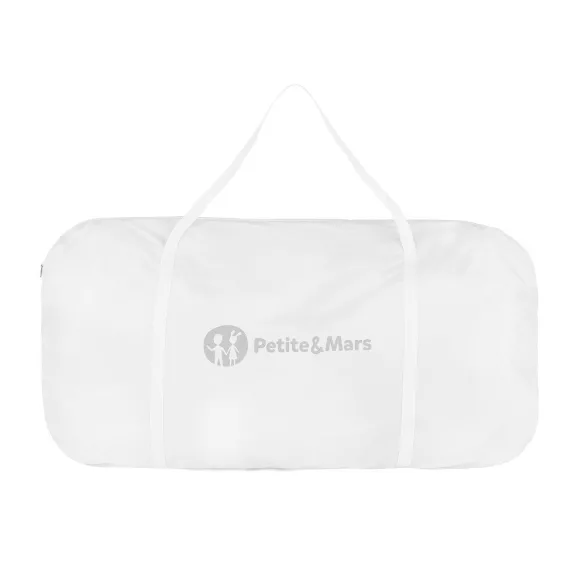 Petite&Mars Nastaviteľná detská postieľka s hojdacou funkciou Glory 2 v 1 – Mocha Beige