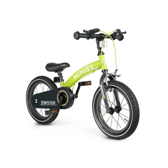 QPLAY Miniby 3v1 bicykel pre deti od 2 do 8 rokov – Green