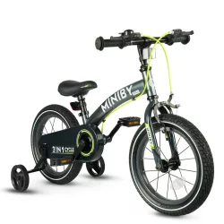 QPLAY Miniby 3v1 bicykel pre deti od 2 do 8 rokov – šedá