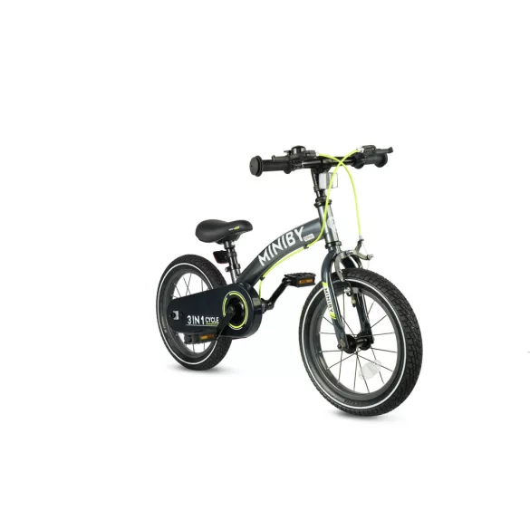 QPLAY Miniby 3v1 bicykel pre deti od 2 do 8 rokov – šedá