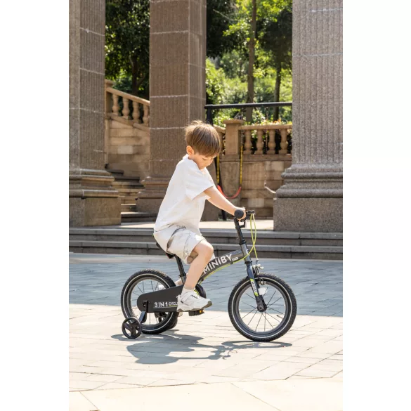 QPLAY Miniby 3v1 bicykel pre deti od 2 do 8 rokov – šedá