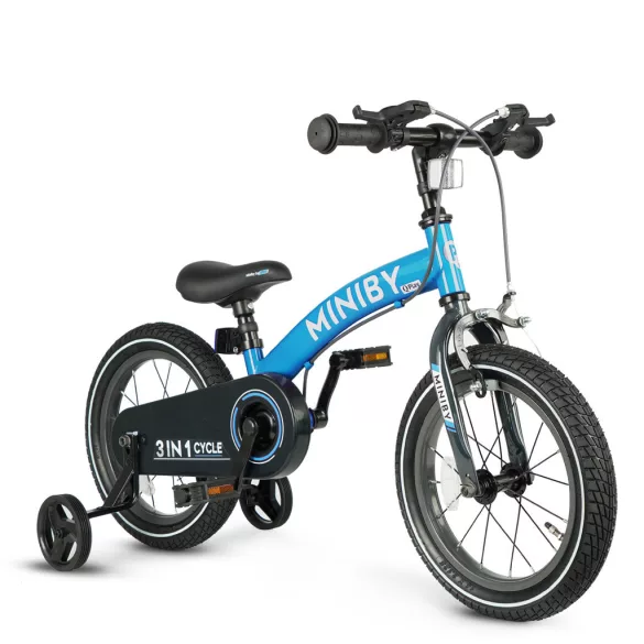 QPLAY Miniby 3v1 bicykel pre deti od 2 do 8 rokov – Blue
