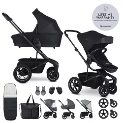   EASYWALKER Kombinovaný kočík Harvey⁵ Midnight Black XXL AIR