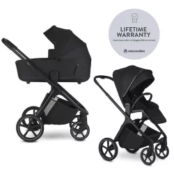 EASYWALKER Kombinovaný kočík Zoey Pure Black
