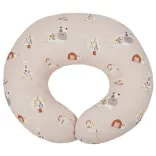 EKO dojčiaci vankúš malý Velvet My farm 60x60 cm – Powder pink