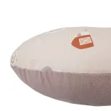 EKO dojčiaci vankúš malý Velvet My farm 60x60 cm – Powder pink