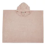 EKO Pláštenka z bavlny s kapucňou a ušami 75x120 cm - Powder pink