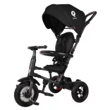 QPLAY Trojkolka Rito air gel (guma) Black, vek 10–72 mesiacov