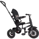 QPLAY Trojkolka Rito air gel (guma) Black, vek 10–72 mesiacov