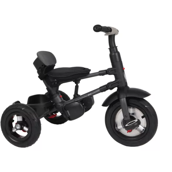 QPLAY Trojkolka Rito air gel (guma) Black, vek 10–72 mesiacov