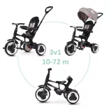 QPLAY Trojkolka Rito eva Grey, vek 10–72 mesiacov