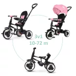 QPLAY Trojkolka Rito eva Pink, 10–72 mesiacov