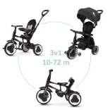 QPLAY Trojkolka Rito eva plus Black, vek 10–72 mesiacov