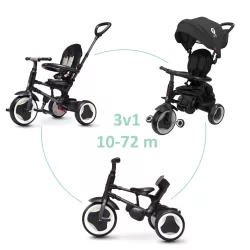 QPLAY Trojkolka Rito eva plus Black, vek 10–72 mesiacov