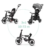 QPLAY Trojkolka Rito eva plus Grey, vek 10–72 mesiacov