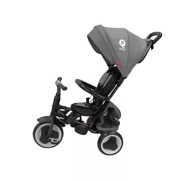 QPLAY Trojkolka Rito eva plus Grey, vek 10–72 mesiacov