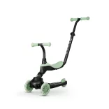 QPLAY odrážadlo / kolobežka Sema Evo s LED svetlami Jade Green, vek 1–6 rokov, do 50 kg
