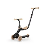 QPLAY Bežecké kolo/kolobežka Sema Evo s LED svetlami pre deti od 1 do 6 rokov do 50 kg – Khaki