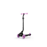 QPLAY odrážadlo/kolobežka Sema Evo s LED svetlami Violet, vek 1 – 6 rokov, do 50 kg