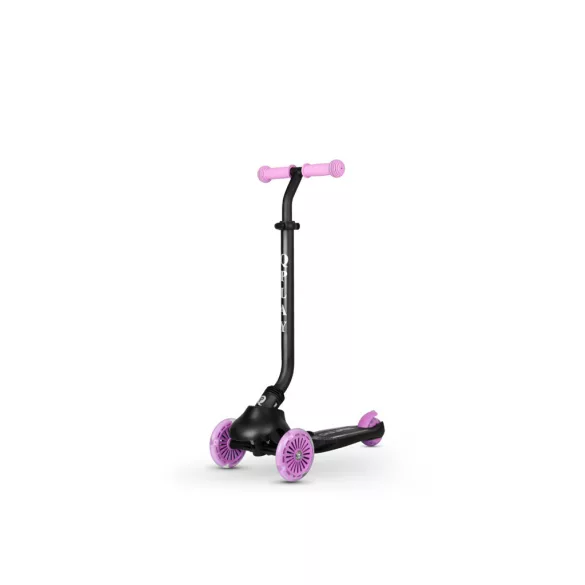 QPLAY odrážadlo/kolobežka Sema Evo s LED svetlami Violet, vek 1 – 6 rokov, do 50 kg