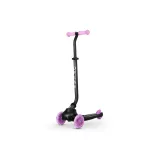 QPLAY odrážadlo/kolobežka Sema Evo s LED svetlami Violet, vek 1 – 6 rokov, do 50 kg