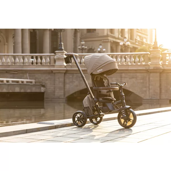 QPLAY Trojkolka Comfo Max 7 v 1, 10–72 mesiacov – Grey