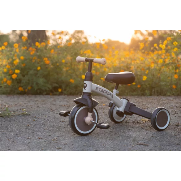 QPLAY Stager trojkolka 3 v 1 – Brown